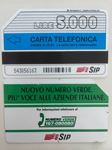 Carta telefonica lire 5000 sip - 5000,