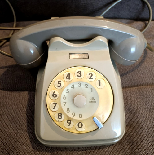 Vintage telefono fisso disco - telefono,