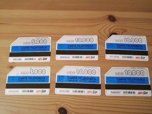 Lotto schede telefoniche - lotto, 6